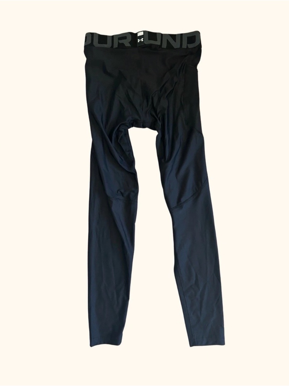 Under Armour Men’s Black Heat Gear Leggings Size Medium. Elastic waistband NWT